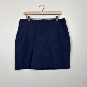 Eddie Bauer Horizon HR Skort Womens 12 Navy Blue Pockets